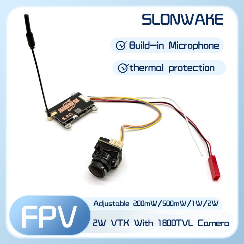 Drone Transmitter - Transmissor VTX SLONWAKE 5.8G 56CH 2W