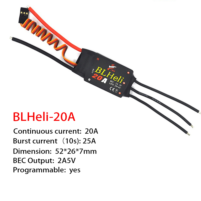 1-3 pces sem escova esc blheli - Drone Esc avaliação e preço