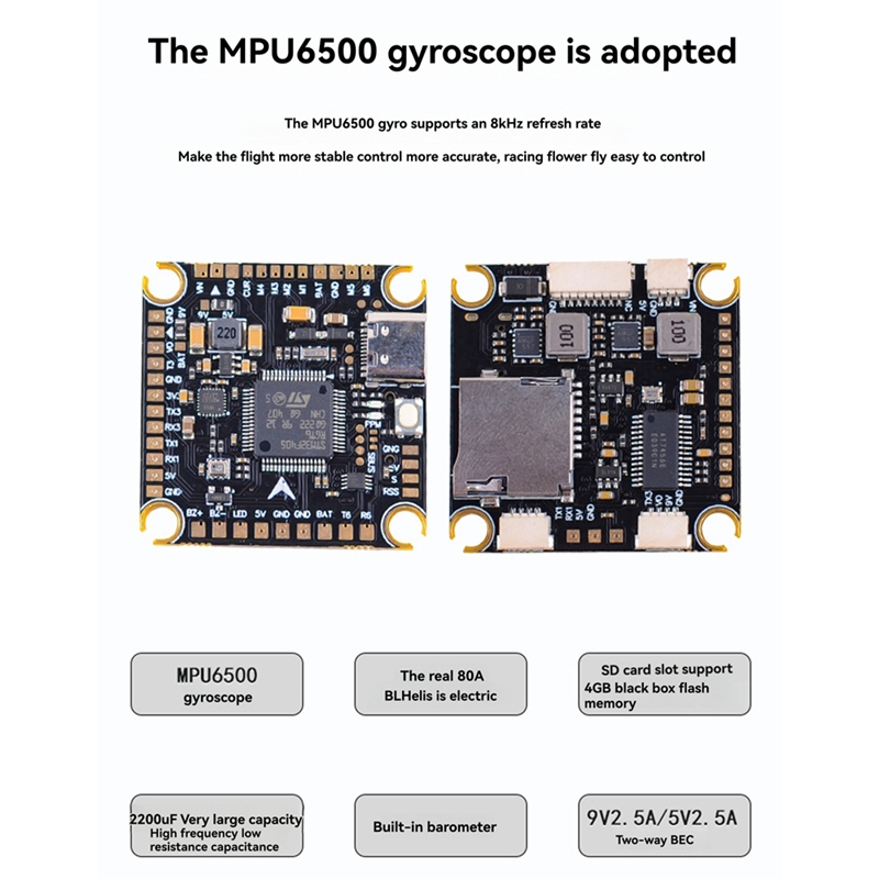 80A + F405/F722 STACK para 13  - Drone Flight Controller avaliação e preço