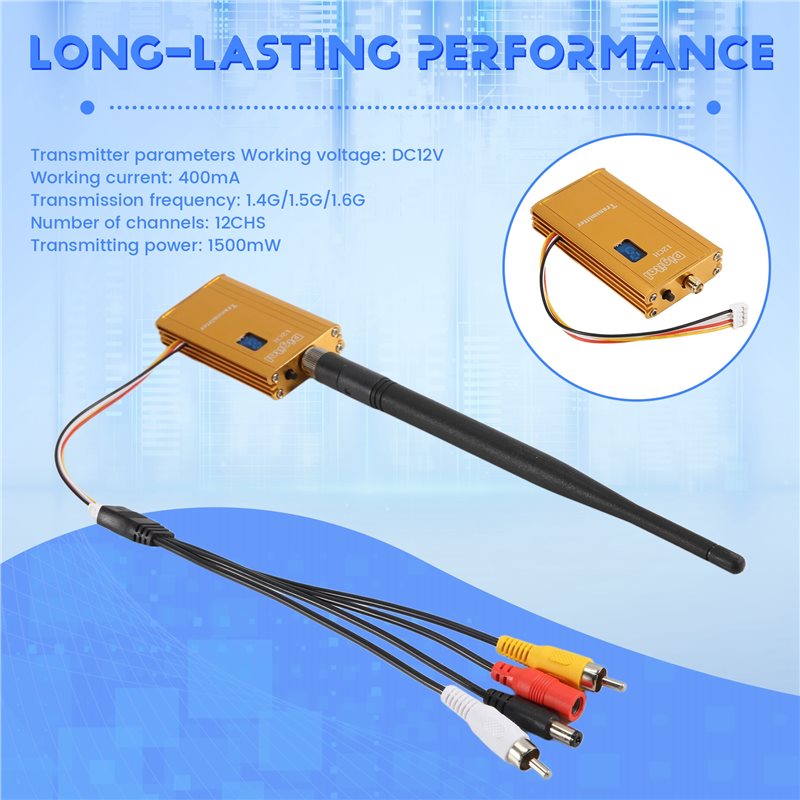 A48U 1.5G 1.5W FPV VTX 12CH 15 - Drone Transmitter avaliação e preço